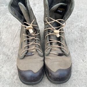 KEEN Utility Roswell Hard Toe Canvas Boots OD Green